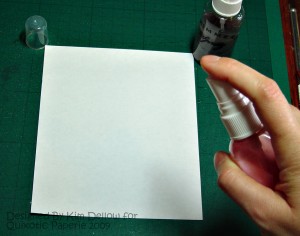 Quixotic Paperie - Kim Dellow - Shimmerz Spritz Tutorial