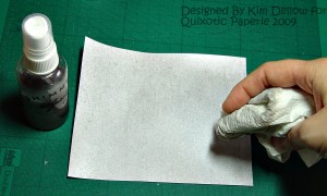 Quixotic Paperie - Kim Dellow - Shimmerz Spritz Tutorial