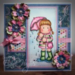 Magnolia - Tilda in Rain - www.quixoticcards.com
