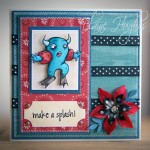 Paper Makeup Stamps - Calder with Water Wings - available at www.quixoticpaperie.co.uk