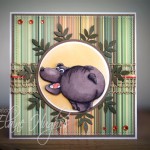 Whimsy Stamps - Hippo - available at www.quixoticpaperie.co.uk