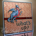 Kraftin' Kimmie Stamps - Dexter the Dragon - available at www.quixoticpaperie.co.uk