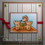 Kraftin' Kimmie Stamps - Miles Sandcastle - available at www.quixoticpaperie.co.uk