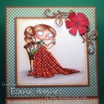 Kraftin' Kimmie Stamps - Lavender the Quilter - available at www.quixoticpaperie.co.uk
