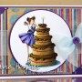 Stamping Bella - Uptown Girls - Beverly and her Big Cake - www.quixoticcards.com